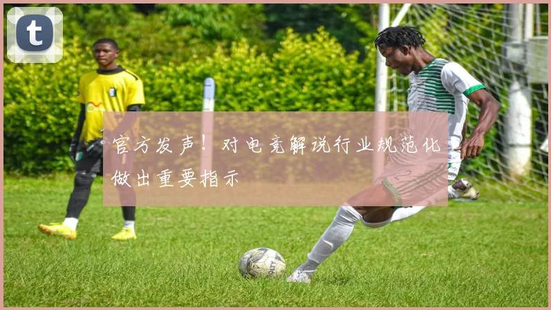 官方发声!对电竞解说行业规范化做出重要指示